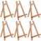 10.5" Small Wooden Tabletop Easel (6 Pack) for Painting and Display Stand - A-Frame Table Top Easel, Canvas Holder
